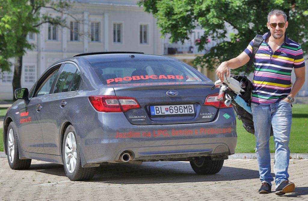 Filip Tůma a jeho Subaru Legacy na LPG pohon od Probucard (foto: Probucard)