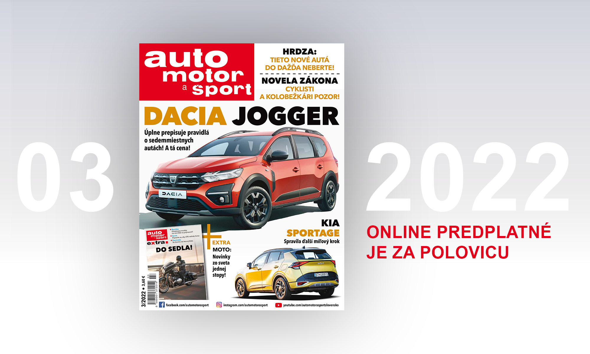 Marcové vydanie časopisu auto motor a šport č. 03/2022