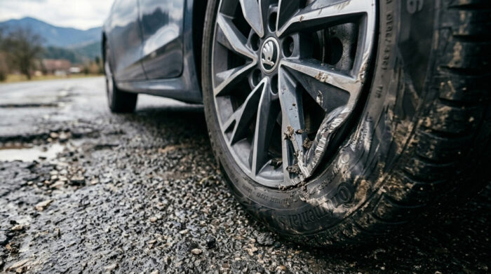 Autobazar.EU | Poškodenie disku a pneumatiky nemusí byť jedinou škodou po nabehnutí na hlboký výtlk. Mnohé z poškodení sú skryté a stoja viac než tie, ktoré vidno na prvý pohľad. Preto je lepšie v takomto prípade zavolať aj políciu na zdokumentovanie situácie.